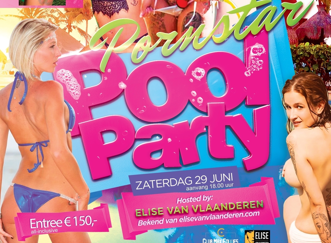 Pornstar Poolparty & Gangbang 29 juni - Kim Holland